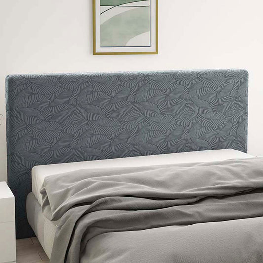 Copritestata elasticizzata Miù con foglie grigio scuro