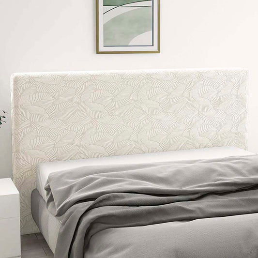 Copritestata elasticizzata Miù con foglie panna