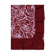Tovaglia plastificata con riccio floreale bordeaux - LAURA