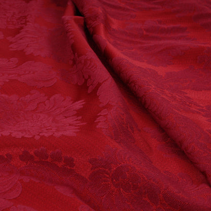 Tessuto pesante broccato - Medaglione bordeaux