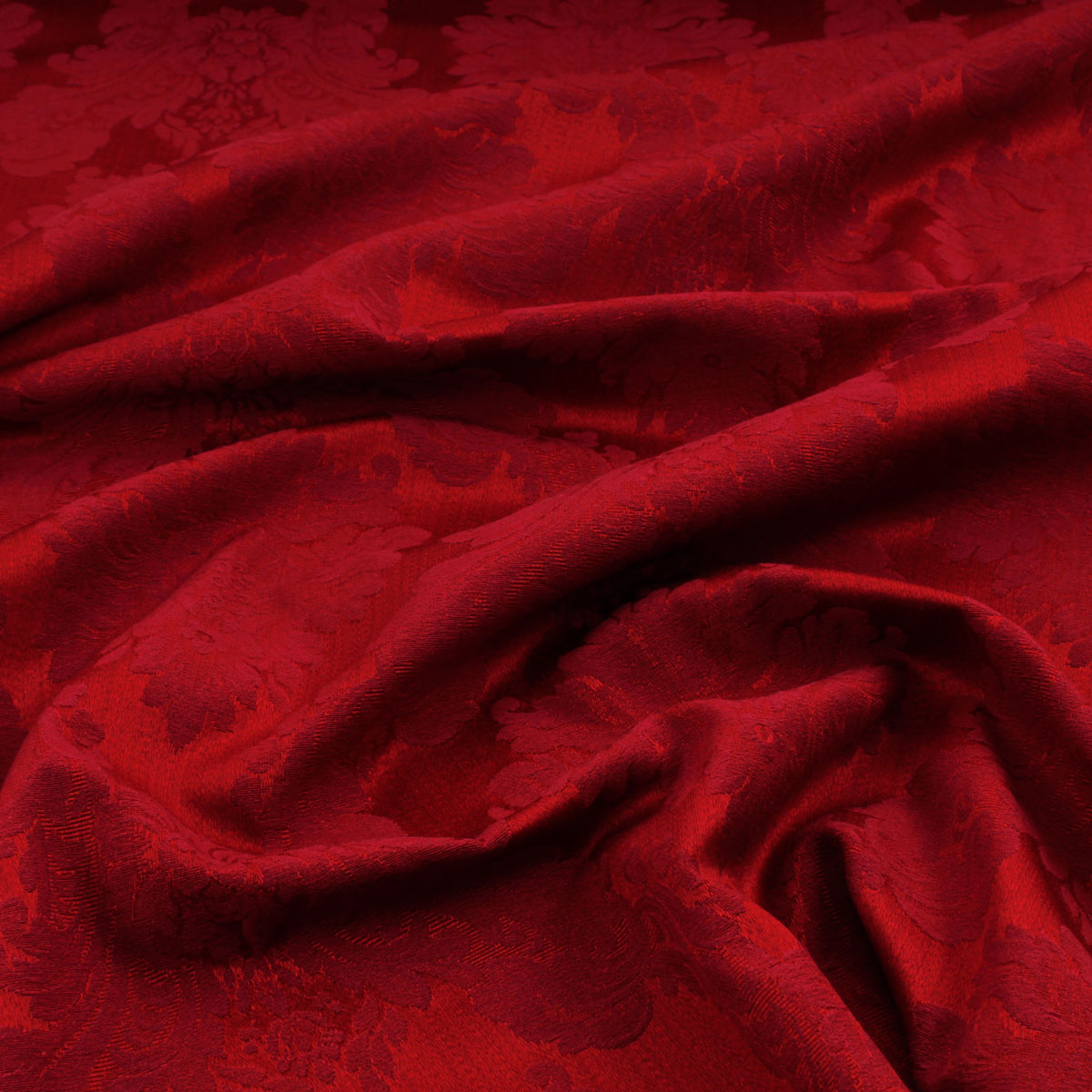 Tessuto pesante broccato - Medaglione bordeaux