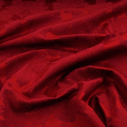 Tessuto pesante broccato - Medaglione bordeaux