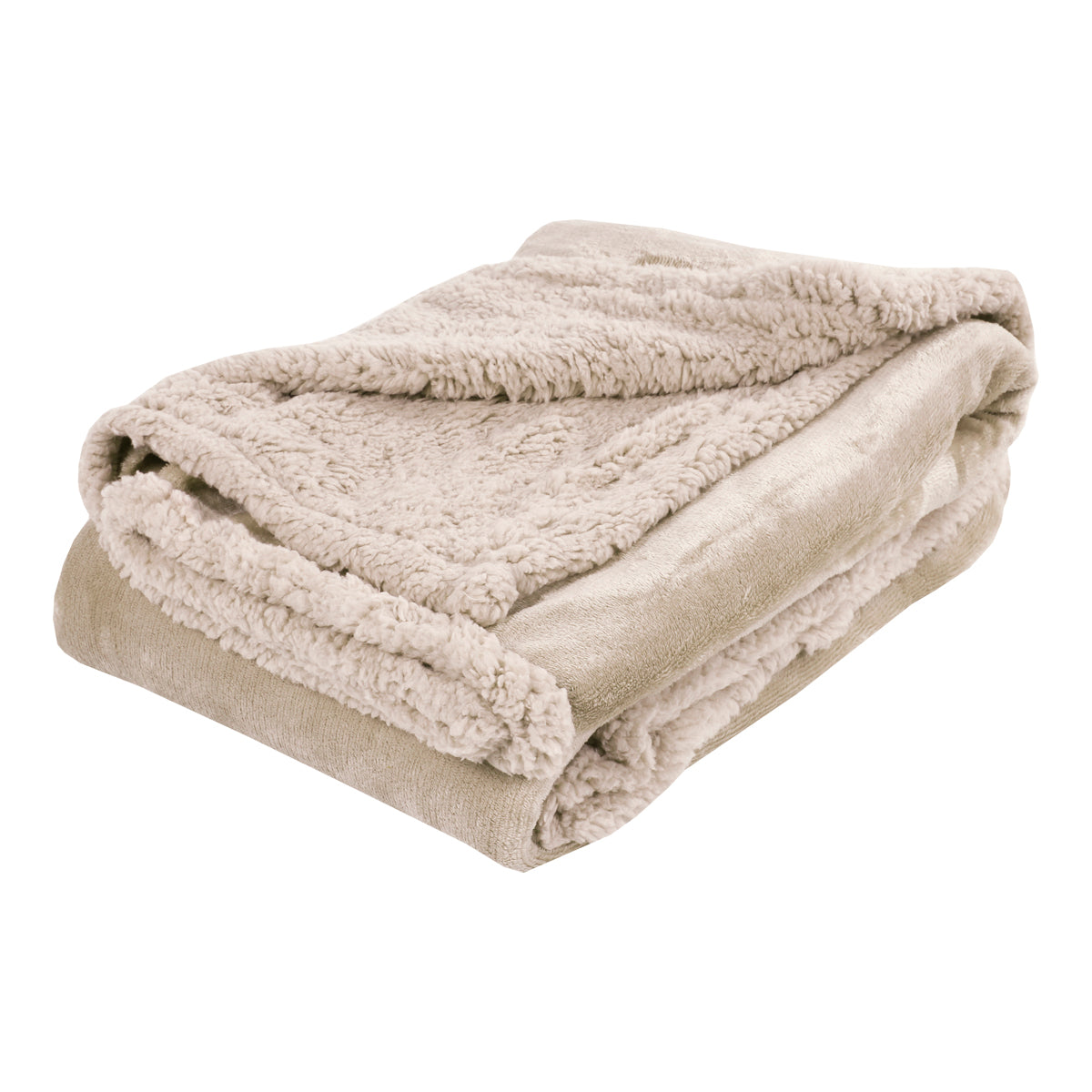 Plaid coperta in pile con pelliccia