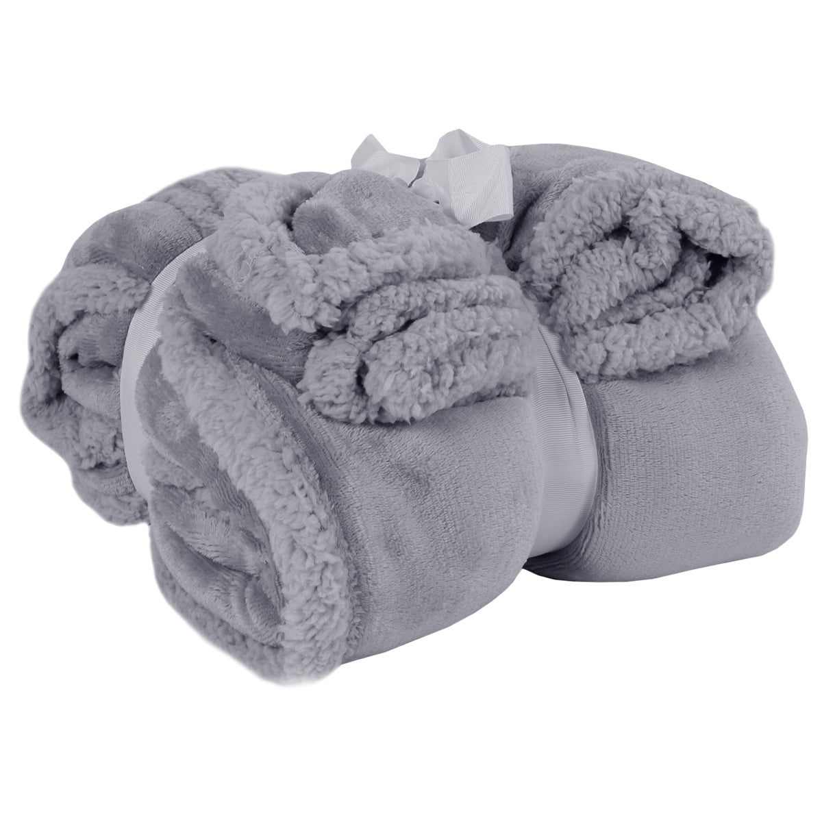 Plaid coperta in pile con pelliccia
