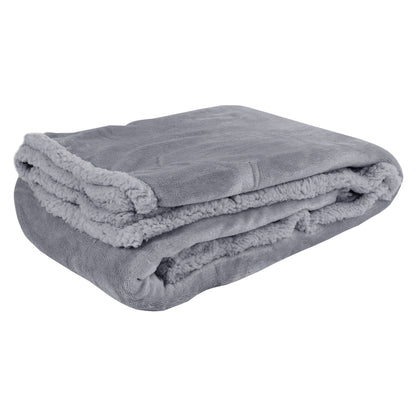 Plaid coperta in pile con pelliccia