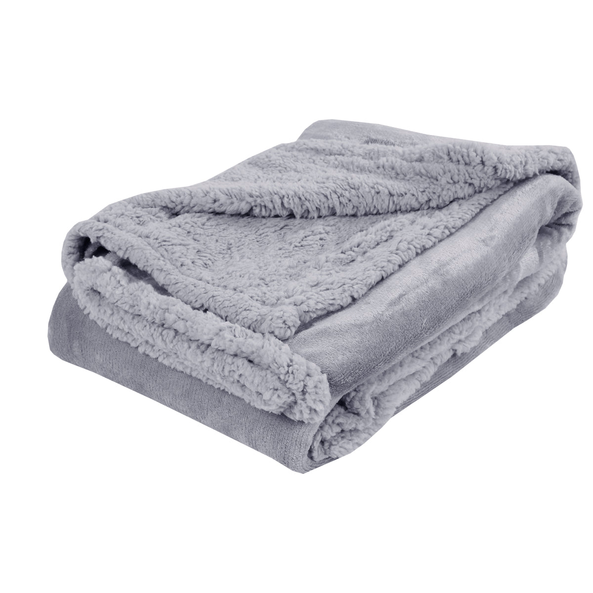 Plaid coperta in pile con pelliccia