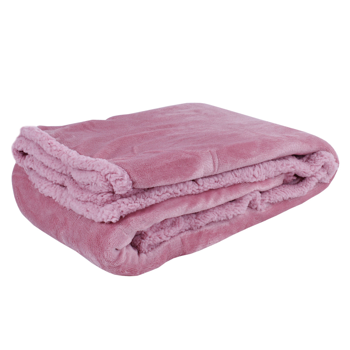 Plaid coperta in pile con pelliccia