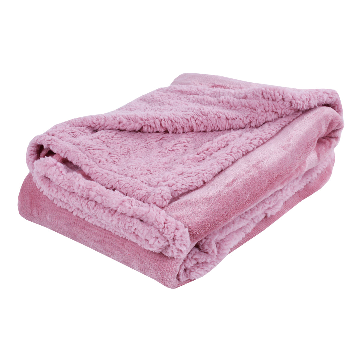 Plaid coperta in pile con pelliccia