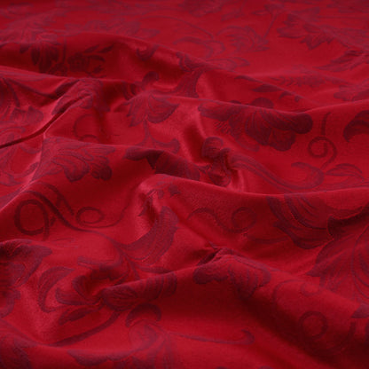 Tessuto pesante broccato - Ramage bordeaux