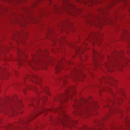 Tessuto pesante broccato - Ramage bordeaux