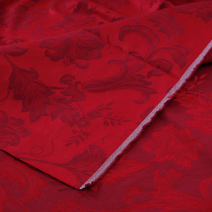Tessuto pesante broccato - Ramage bordeaux
