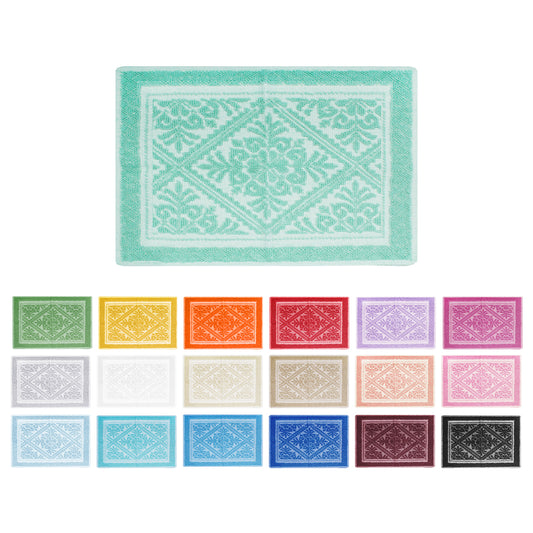 Tappeto da bagno sardo tinta unita