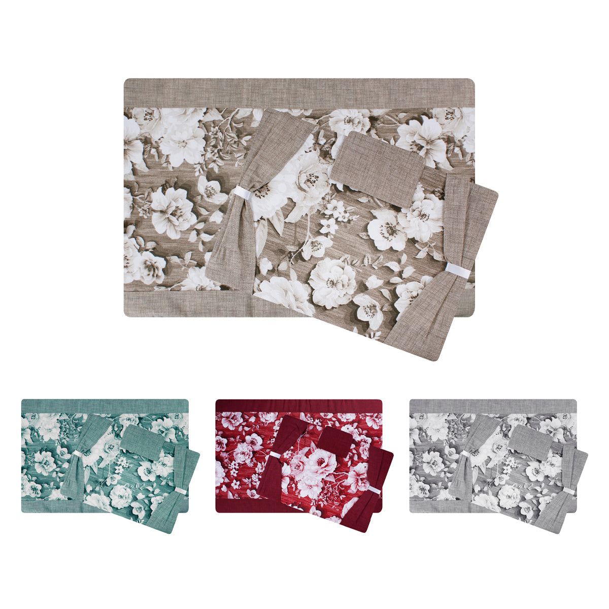 Set coprifuochi e copriforno con rose