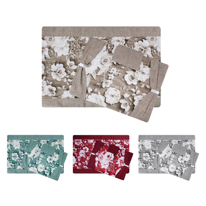 Set coprifuochi e copriforno con rose