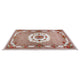 Tappeto in ciniglia floreale 70x110 cm biscotto