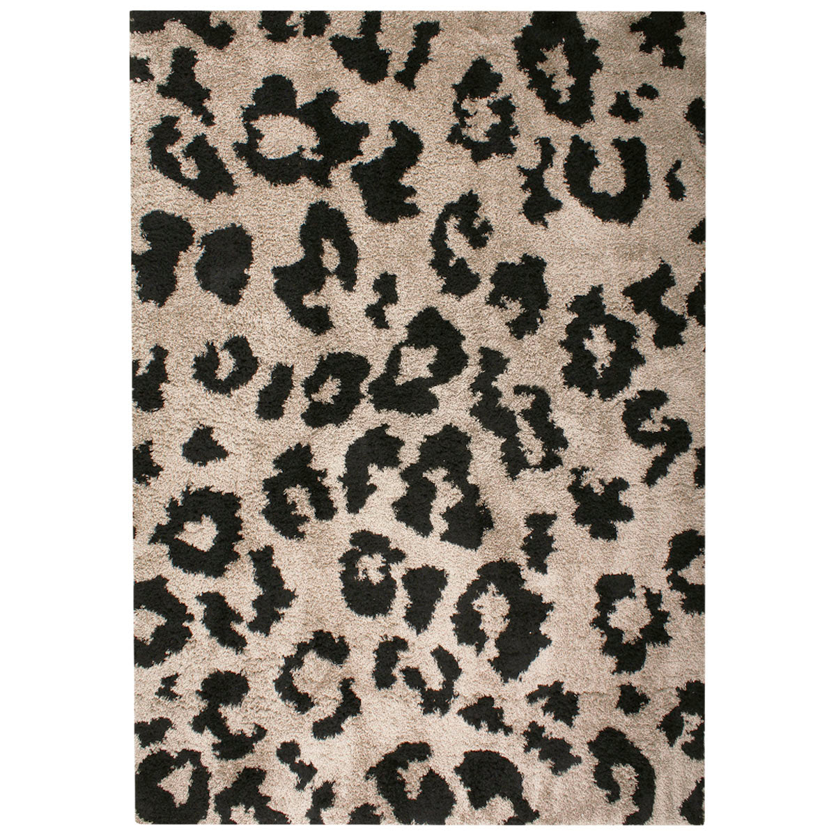 Tappeto animalier leopardato beige