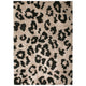 Tappeto animalier leopardato beige