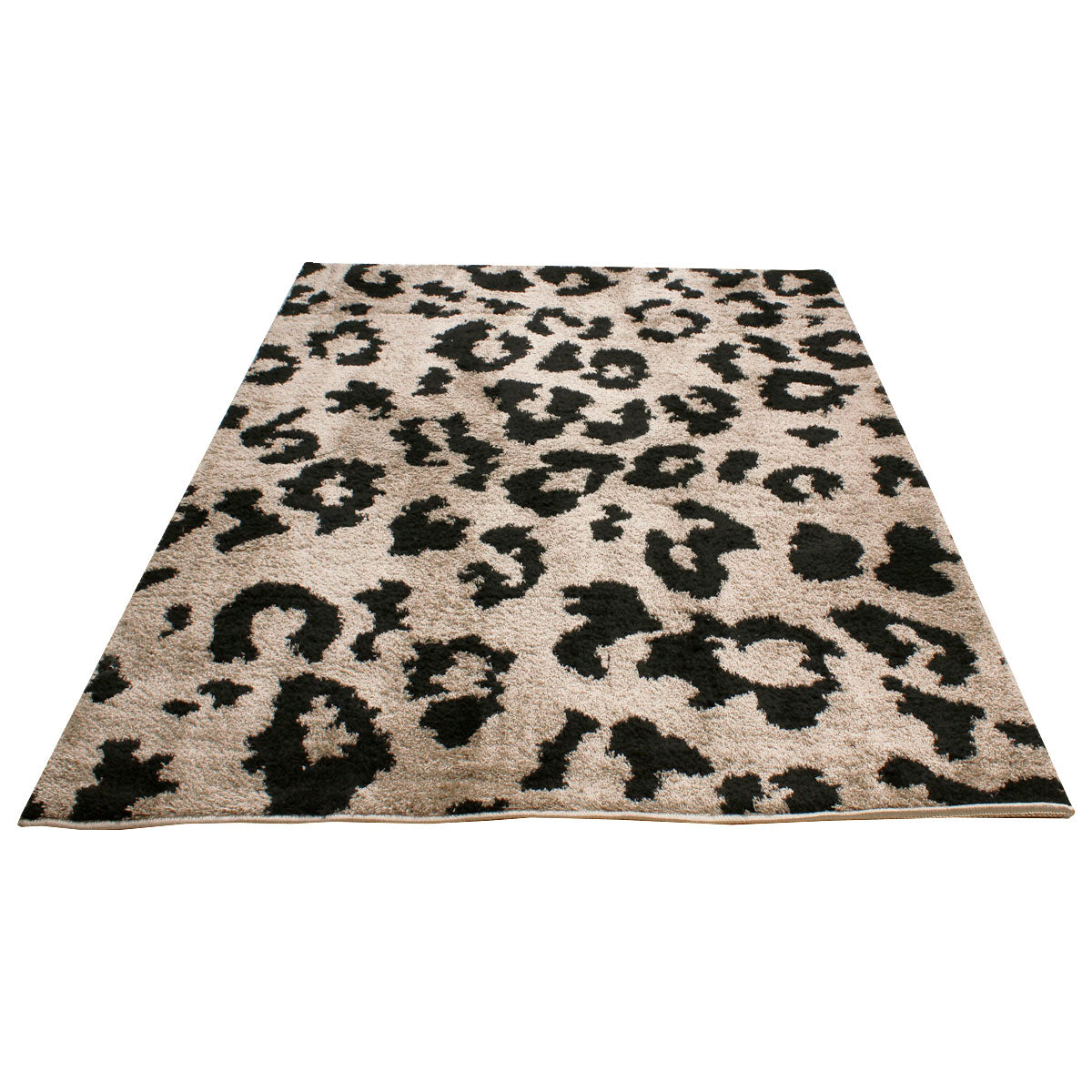 Tappeto animalier leopardato beige