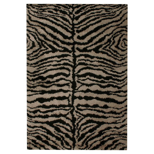 Tappeto animalier tigrato beige