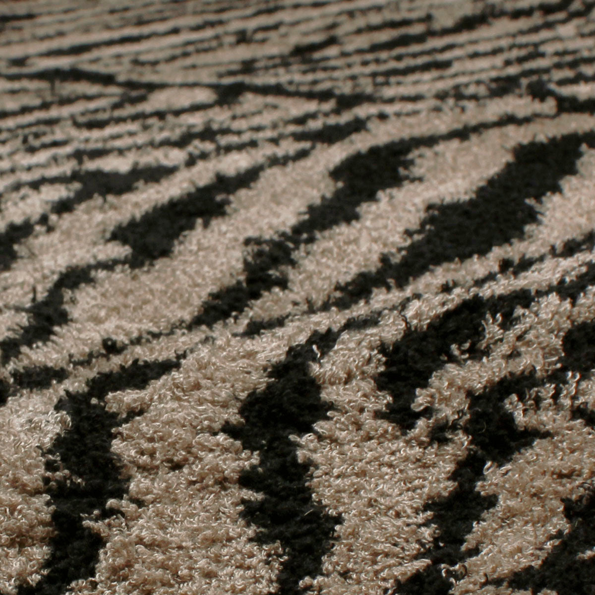 Tappeto animalier tigrato beige