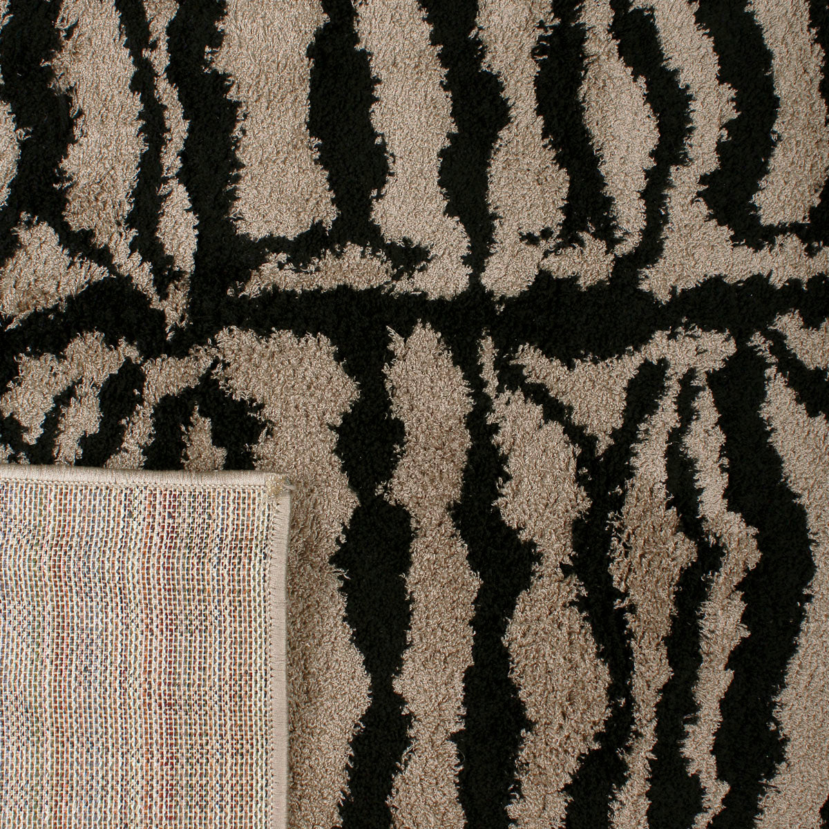 Tappeto animalier tigrato beige