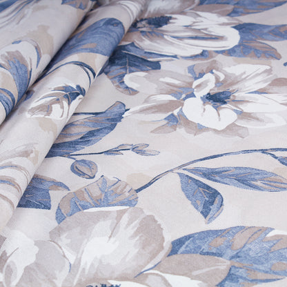 Tessuto cotone floreale Camelia