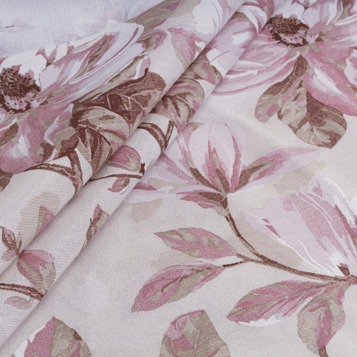 Tessuto cotone floreale Camelia