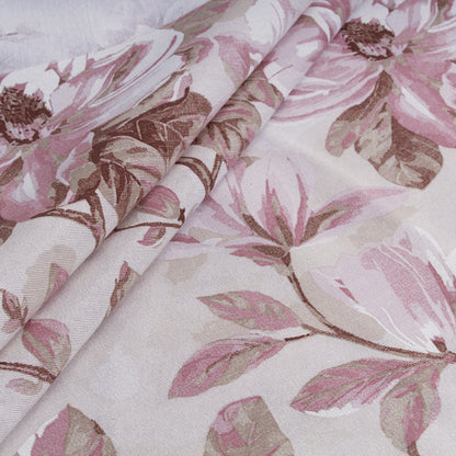 Tessuto cotone floreale Camelia