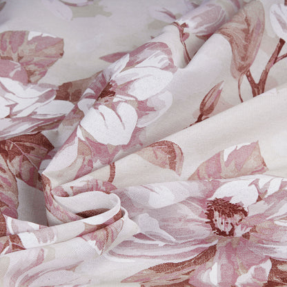 Tessuto cotone floreale Camelia