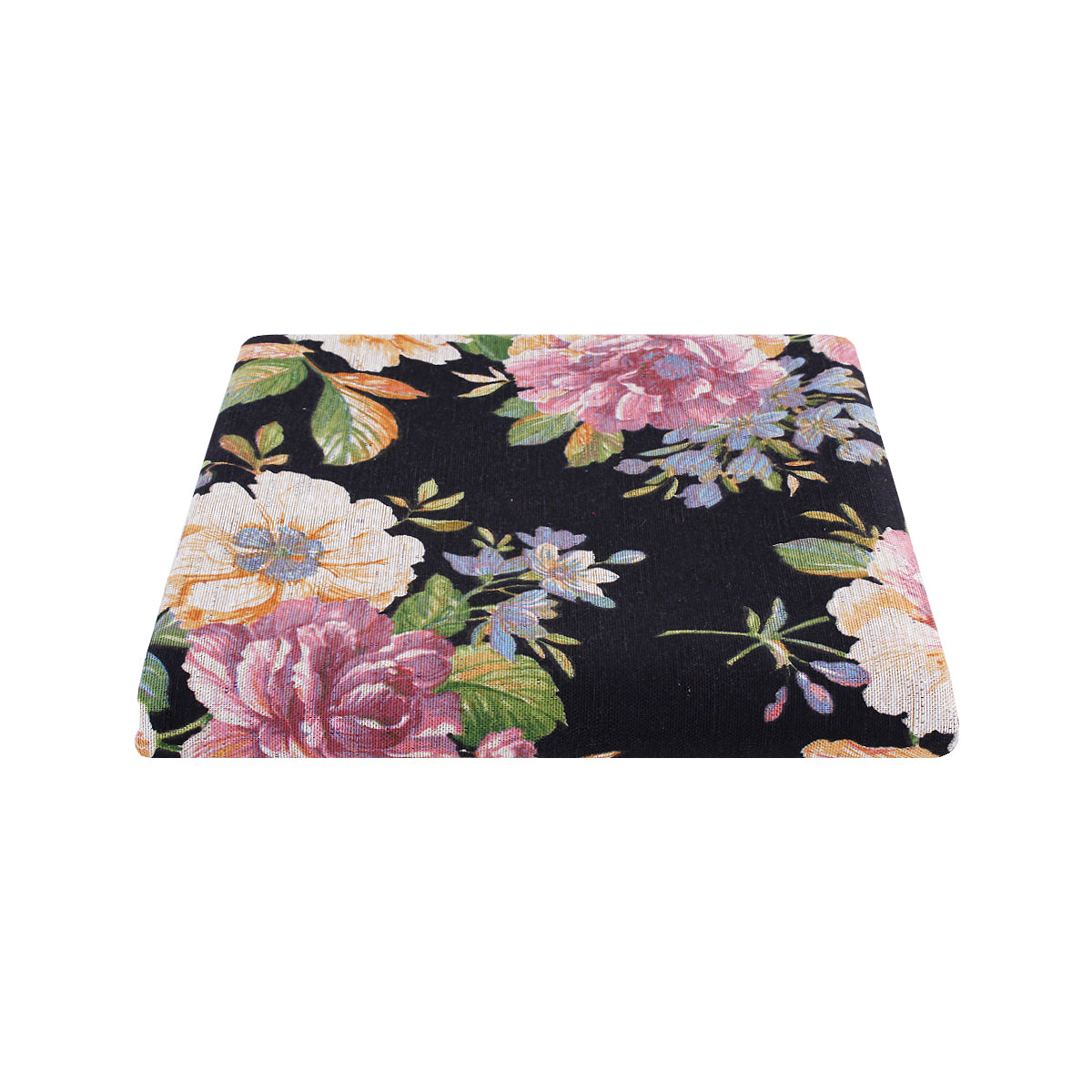 Tessuto gobelin floreale nero