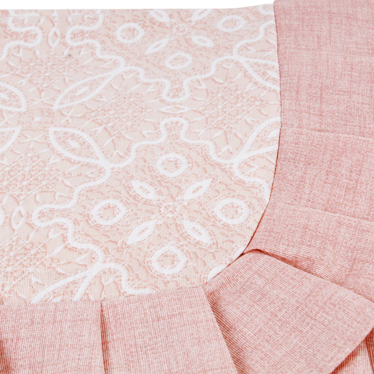 Tovaglia plastificata con riccio fantasia rosa - MERLETTO