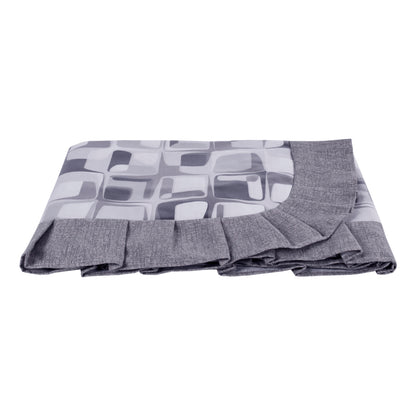 Tovaglia plastificata con riccio fantasia grigio - QUADRATI ASTRACT