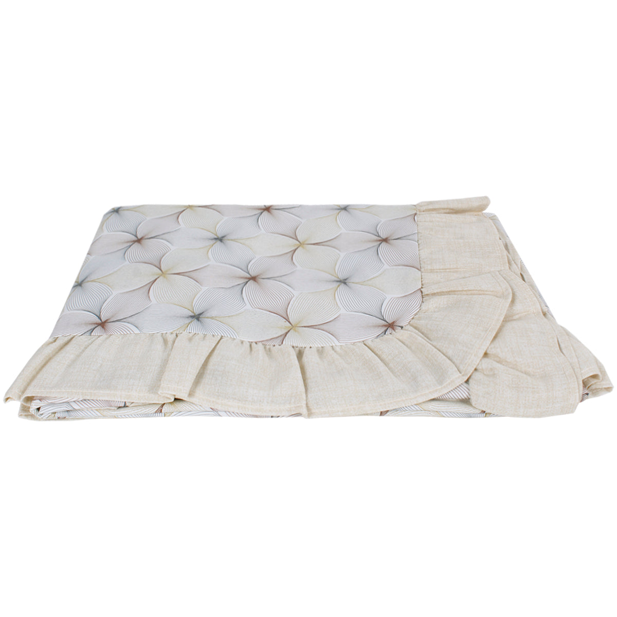 Tovaglia plastificata con riccio fantasia panna - GLITTERATA