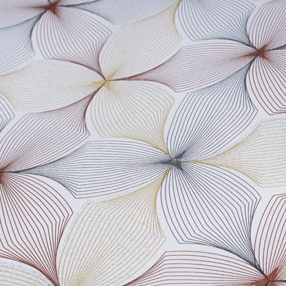 Tovaglia plastificata con riccio fantasia panna - GLITTERATA