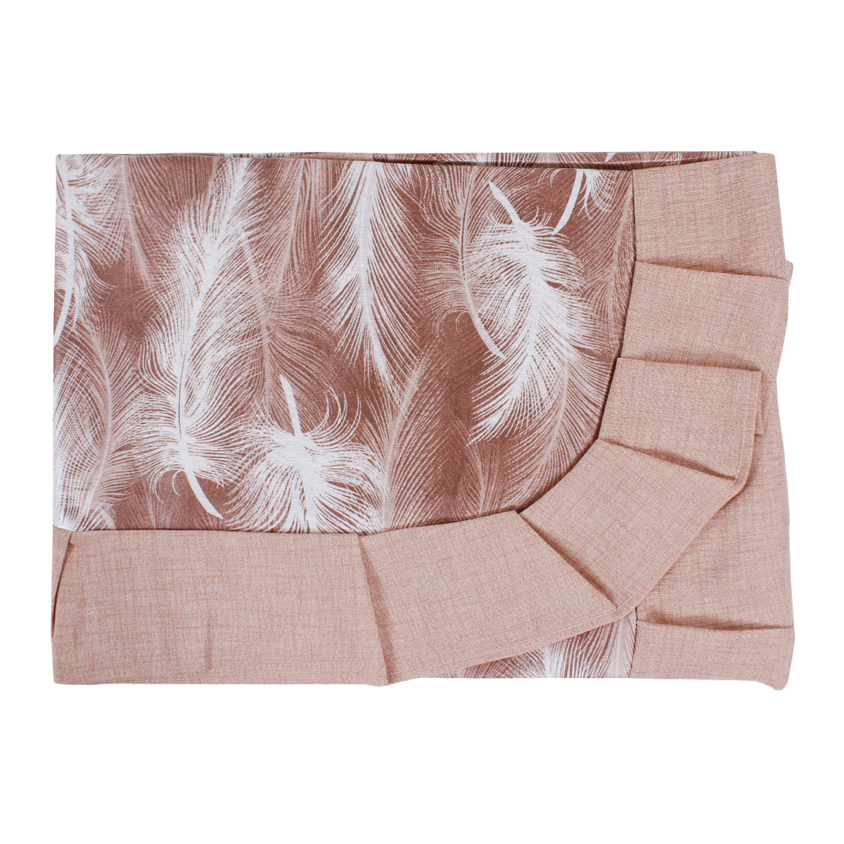 Tovaglia plastificata con riccio piume rosa - SOFI