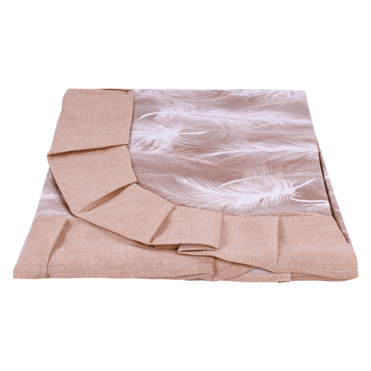 Tovaglia plastificata con riccio piume rosa - SOFI