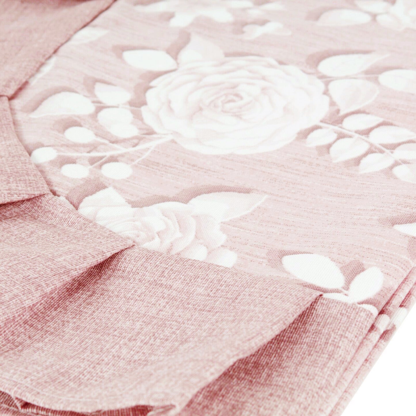 Tovaglia plastificata con riccio floreale rosa - CLARA
