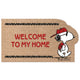 Zerbino antiscivolo a fantasia con Snoopy - Welcome beige