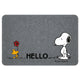 Zerbino antiscivolo a fantasia con Snoopy - Hello grigio